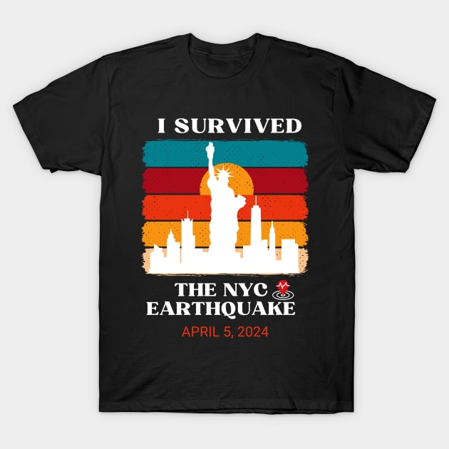 I survived the nyc earthquake 2024 T-Shirt by dooddles